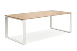 Comfort Garden Devon stort rektangulært utendørs spisebord 210x100 cm i aluminium