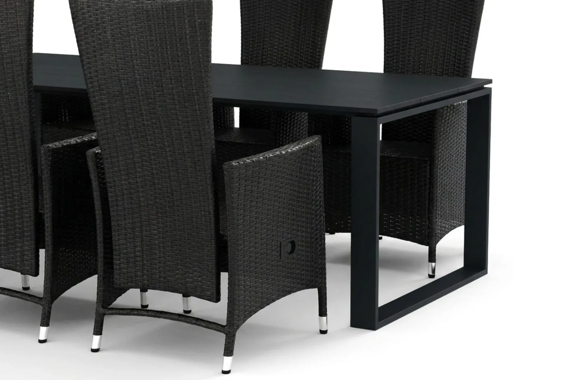 Comfort Garden Devon utendørs spisegruppe 210x100 cm med 6 Jenny spisestoler
