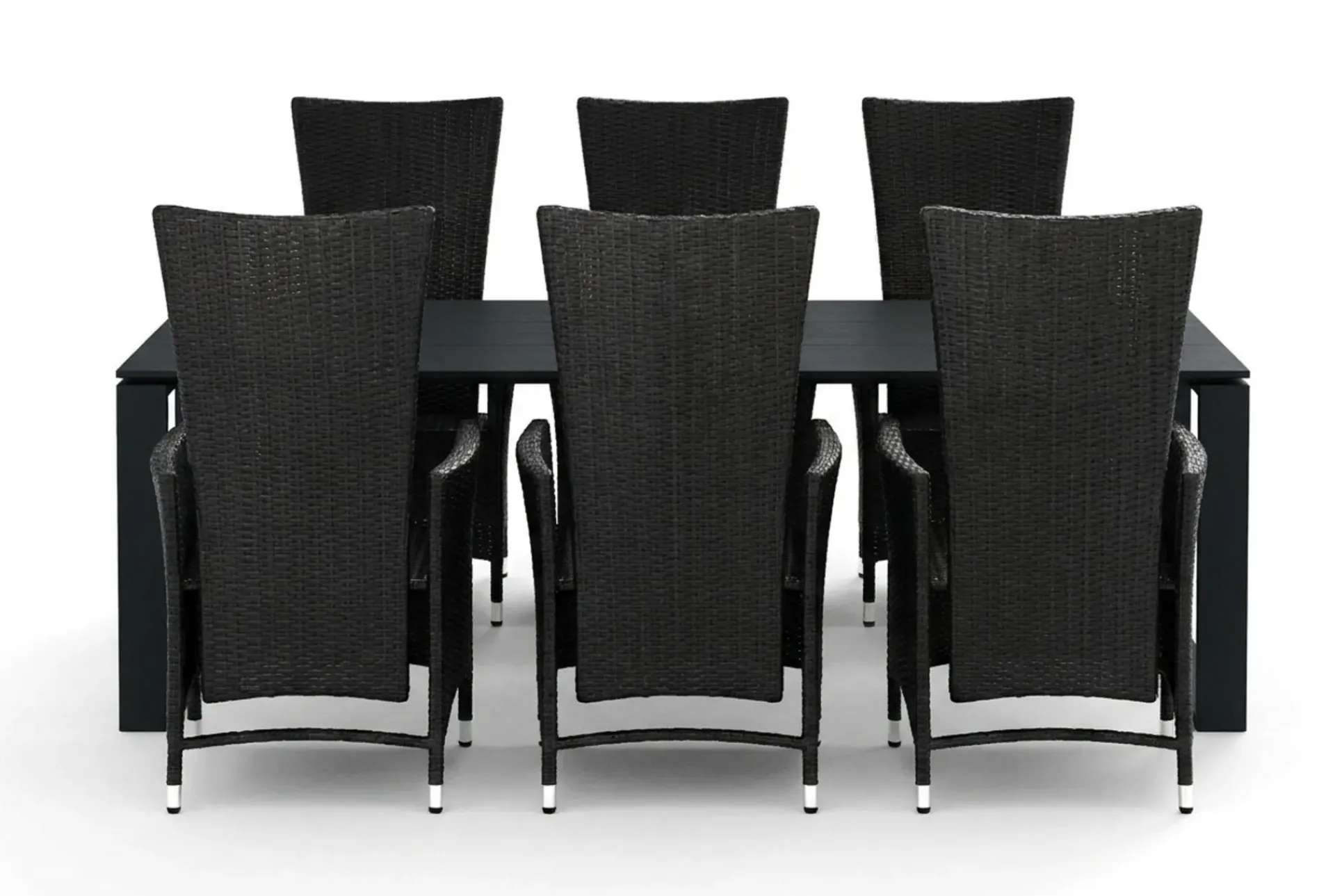 Comfort Garden Devon utendørs spisegruppe 210x100 cm med 6 Jenny spisestoler