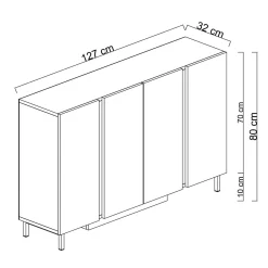 Djarhint Konsollbord 127 cm