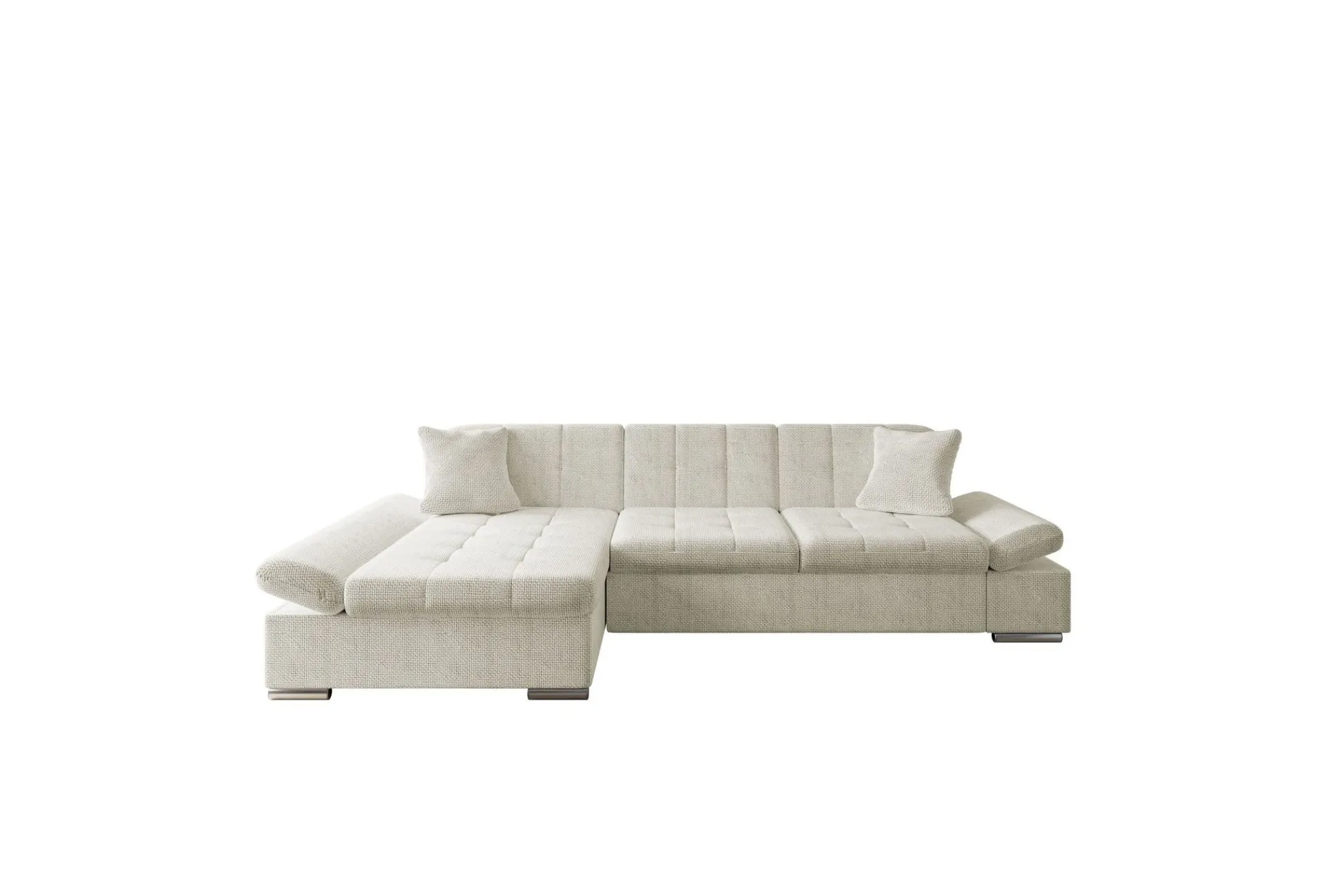 Sofa Med Sjeselong-Djerra Sofa med Divan 3-seter Beige