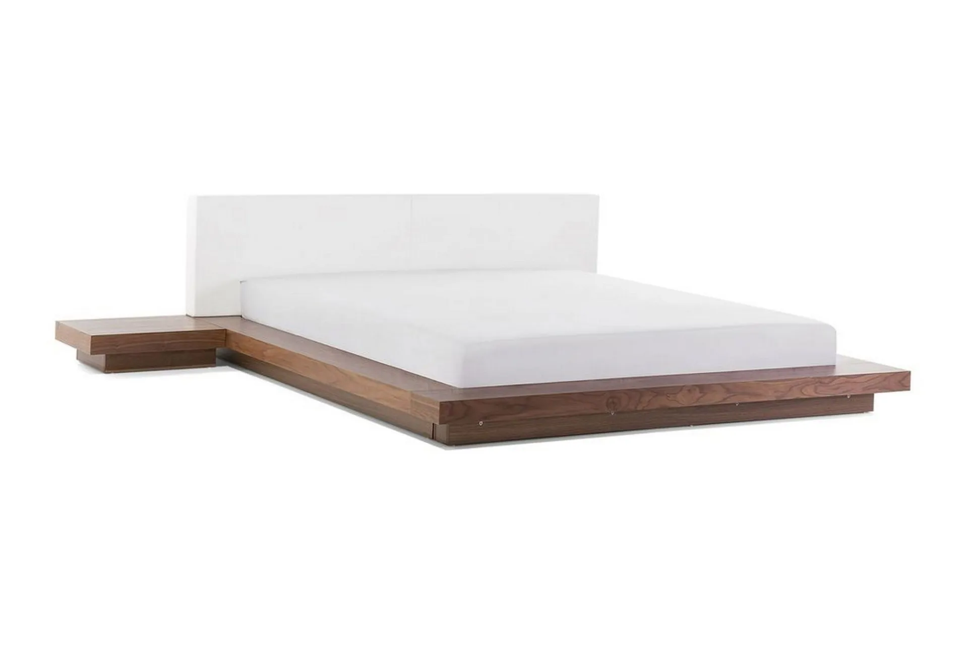 Sengeramme & Sengestamme-Dobbeltseng ZEN med Nattbord og LED 180x200 Brun