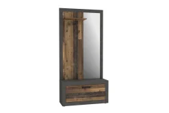 Møbelsett Til Gang & Entre|Gangoppbevaring-Dolnis Gangmøbelsett 34x94 cm Brun/Grå