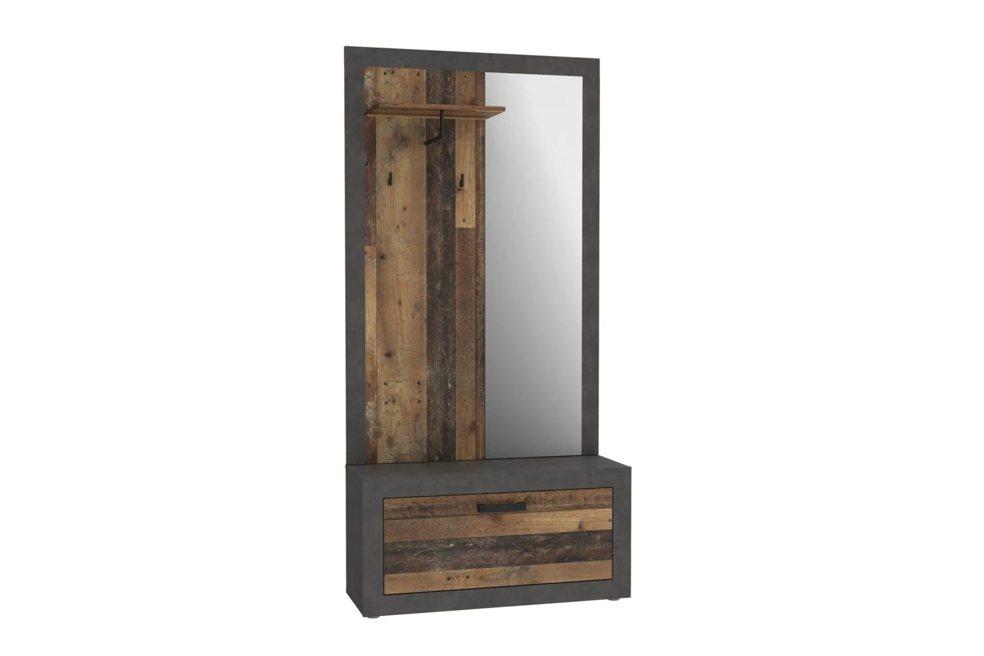 Møbelsett Til Gang & Entre|Gangoppbevaring-Dolnis Gangmøbelsett 34x94 cm Brun/Grå