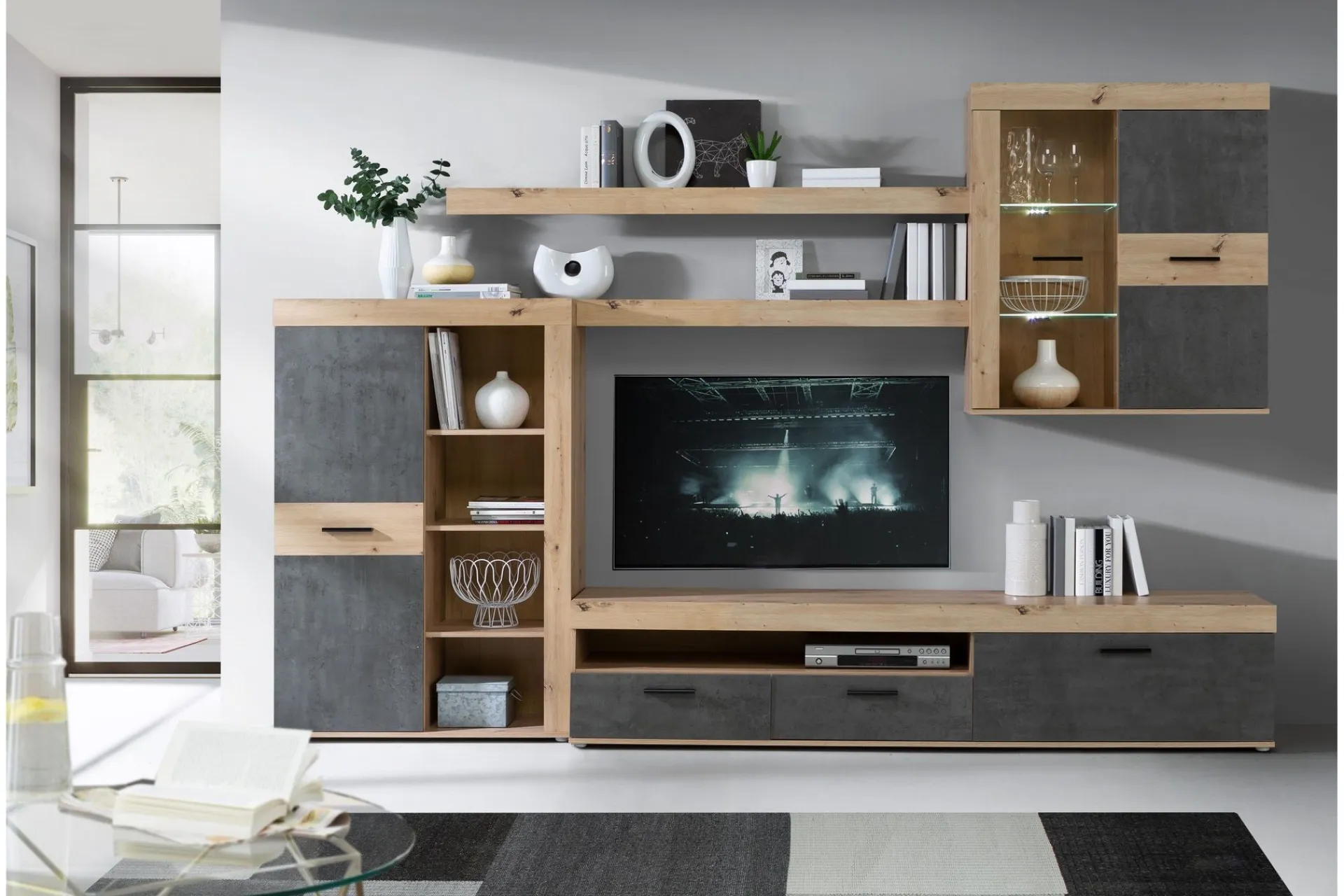 Dolnis Tv-møbelsett 41x300 cm