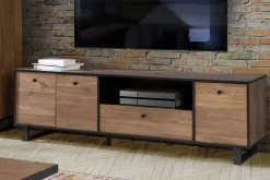 Tv-Benk & Mediabenk-Donmills TV-benk 180 cm Brun,Svart