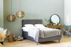 Sengetilbehør & Sengegavl-Donte Sengegavl 140 cm Button Grey