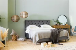 Sengetilbehør & Sengegavl-Donte Sengegavl 160 cm Dypstiftet Grey
