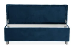Benk|Sengetilbehør & Sengegavl-Donte Sengekiste 140 cm Blå