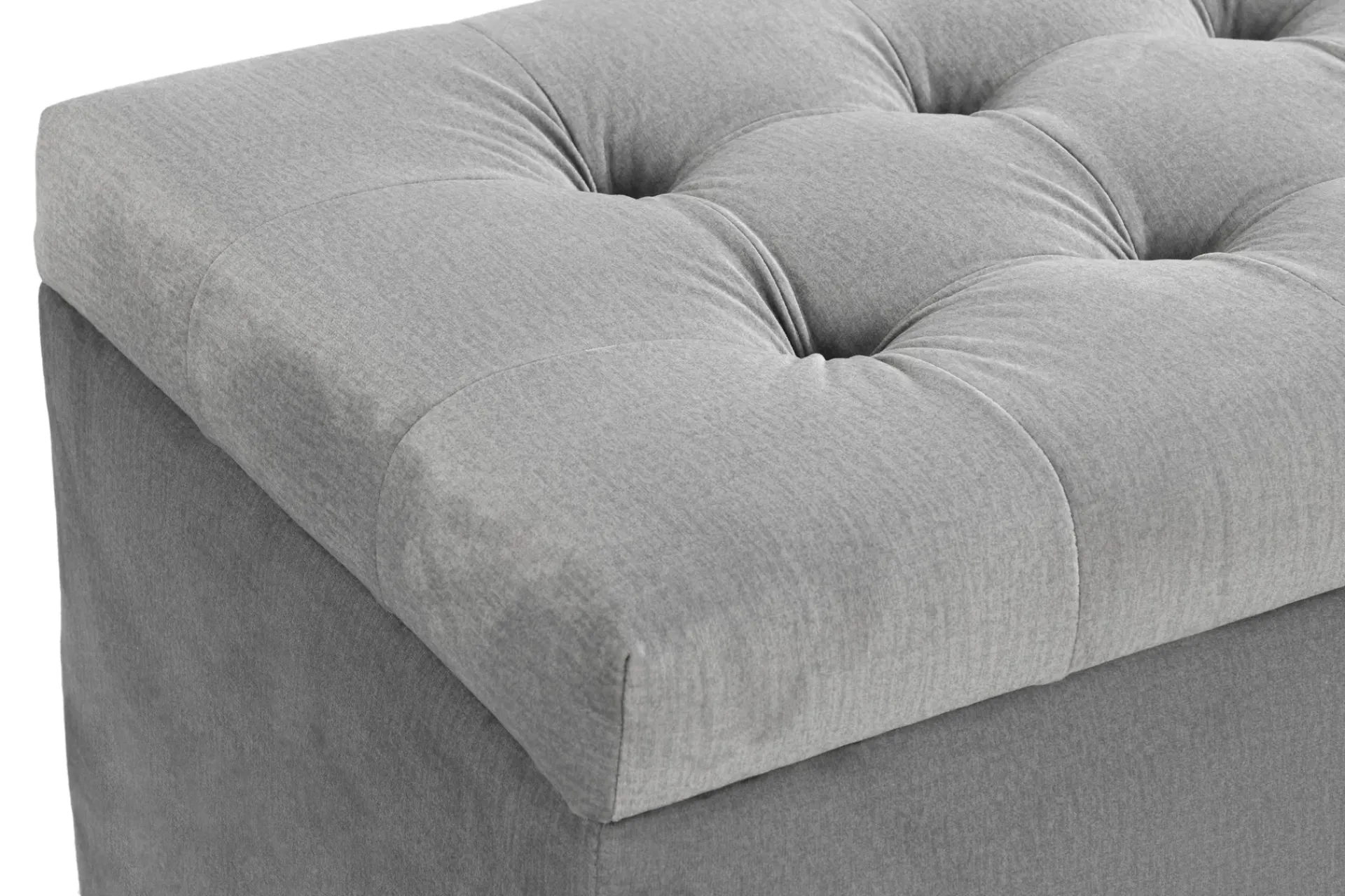 Sengetilbehør & Sengegavl-Donte Sengekiste 140 cm Square Grey