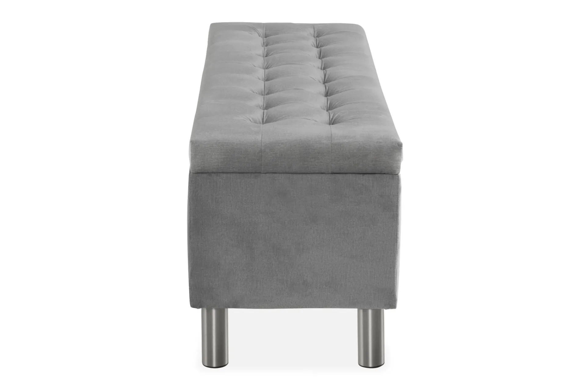 Sengetilbehør & Sengegavl-Donte Sengekiste 140 cm Square Grey