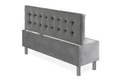 Sengetilbehør & Sengegavl-Donte Sengekiste 140 cm Square Grey