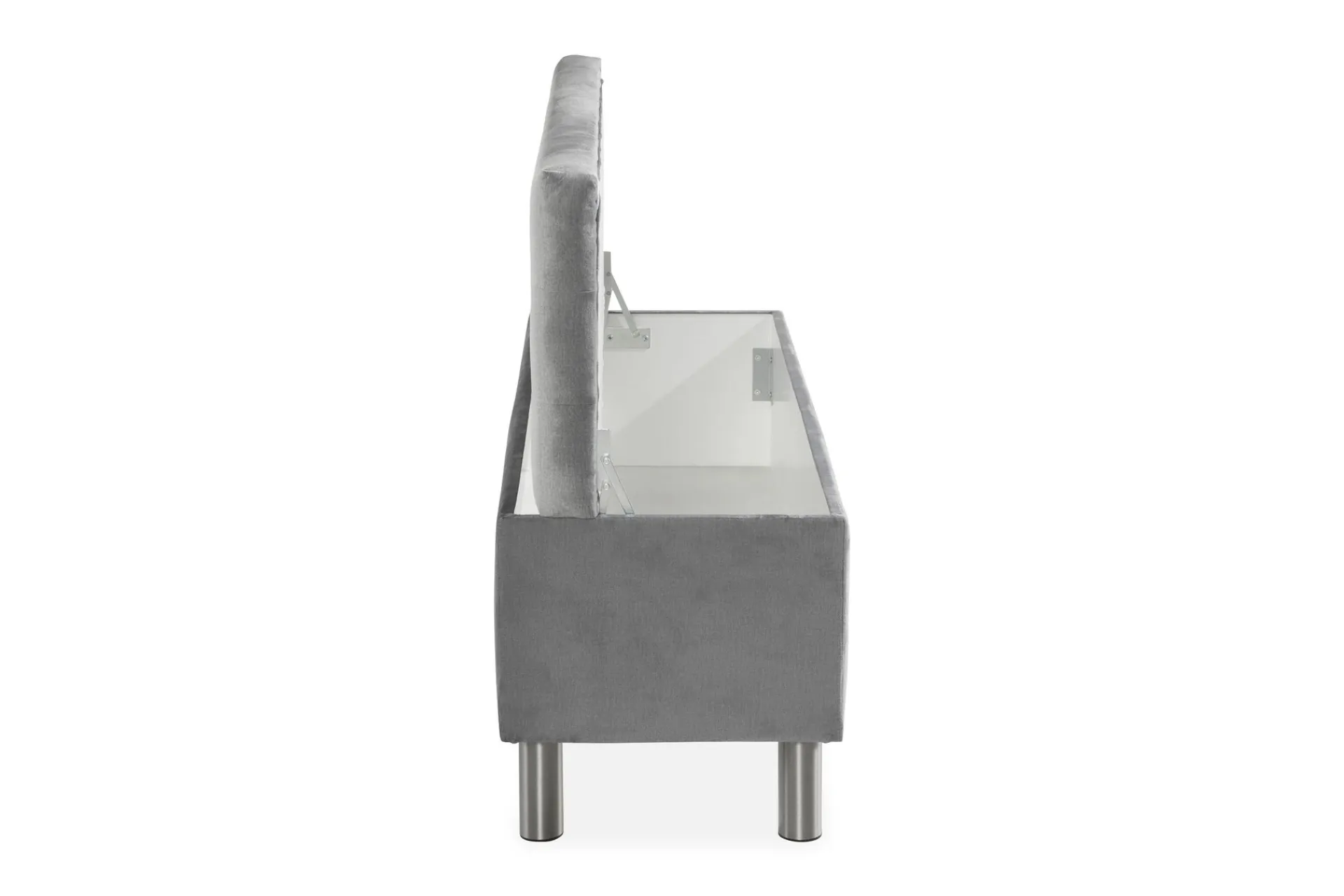 Sengetilbehør & Sengegavl-Donte Sengekiste 140 cm Square Grey