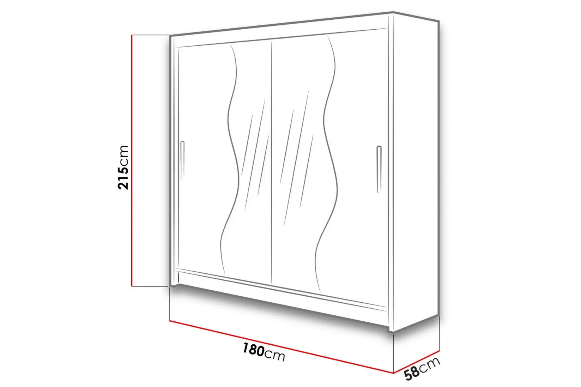 Scandinavian Choice Garderober & Garderobesystem-Douglas Garderobe 180x57x215 cm Svart