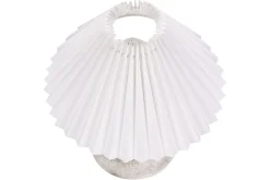Nattbordslampe|Bordlampe-Dovgado Bordlampe 32 cm 2 stk E27 Lysegrå,Hvit