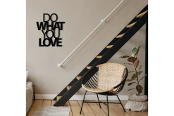 Skilt-Do What You Love Veggdekor Svart