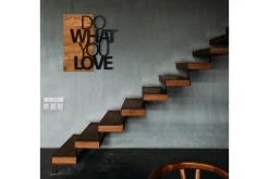 Skilt-Do What You Love Veggdekor Svart/Valnøtt