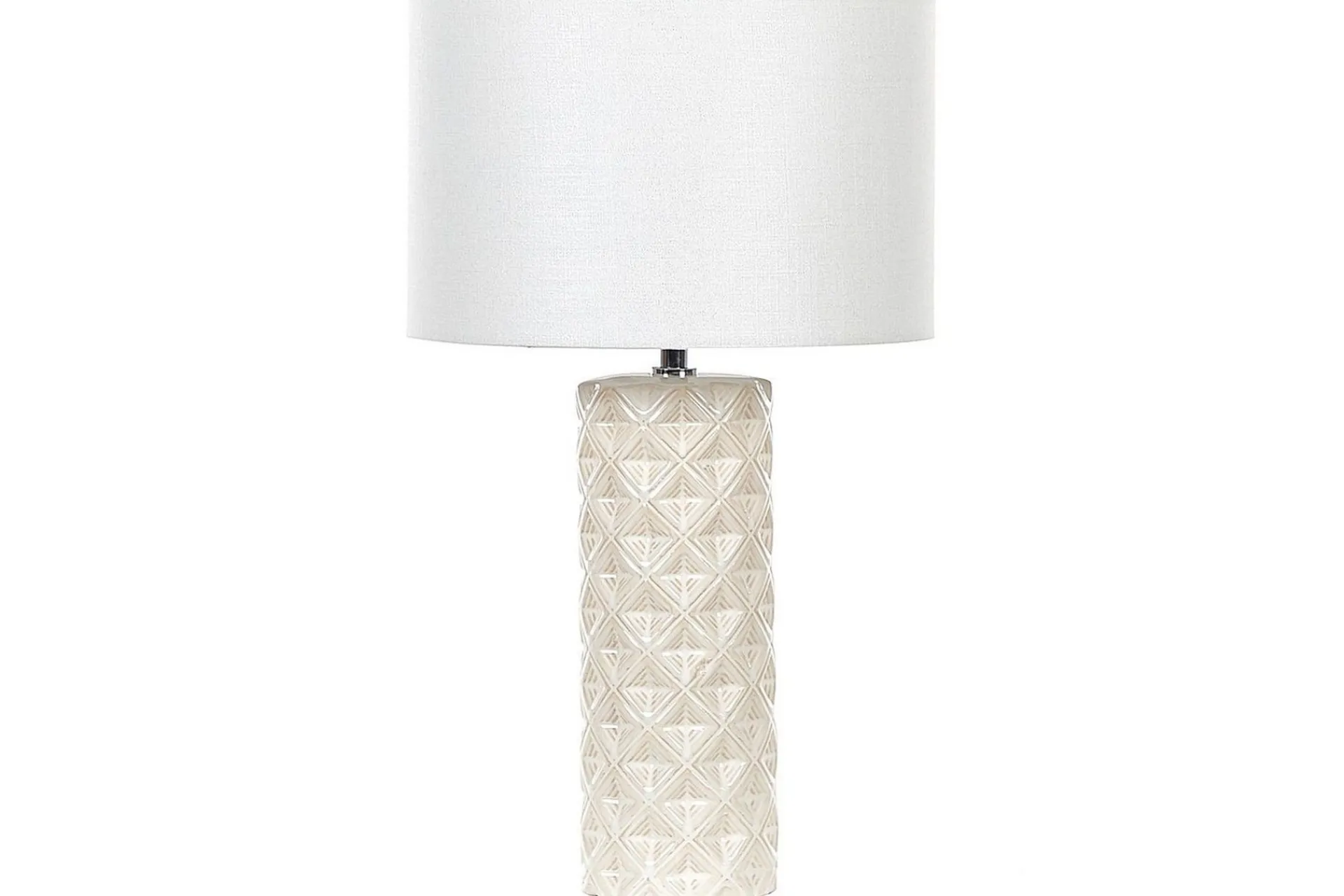 Nattbordslampe|Bordlampe-Dragonera Bordlampe 49 cm E27 Beige,Hvit