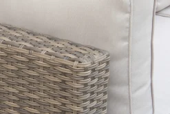 Comfort Garden Loungesett|Loungesett-Dramilo loungegruppe i kunstrotting med bord og puter Beige