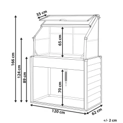 Drivhus for balkong Novoli 62 cm