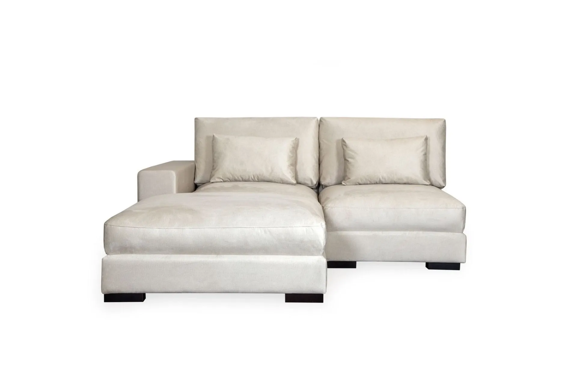 Scandinavian Choice Velour Sofa & Fløyel Sofa-Dubai divansofa venstre fløyel ekstra dyp Hvit