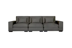 Scandinavian Choice Velour Sofa & Fløyel Sofa-Dubai 3-seters sofa fløyel ekstra dyp Mørkegrå