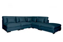 Scandinavian Choice Velour Sofa & Fløyel Sofa-Dubai sjeselongsofa venstre fløyel Blå