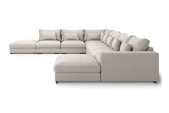 Scandinavian Choice U-Sofa-Dubai stor U-modulsofa byggbar med divan høyre ekstra dyp Beige