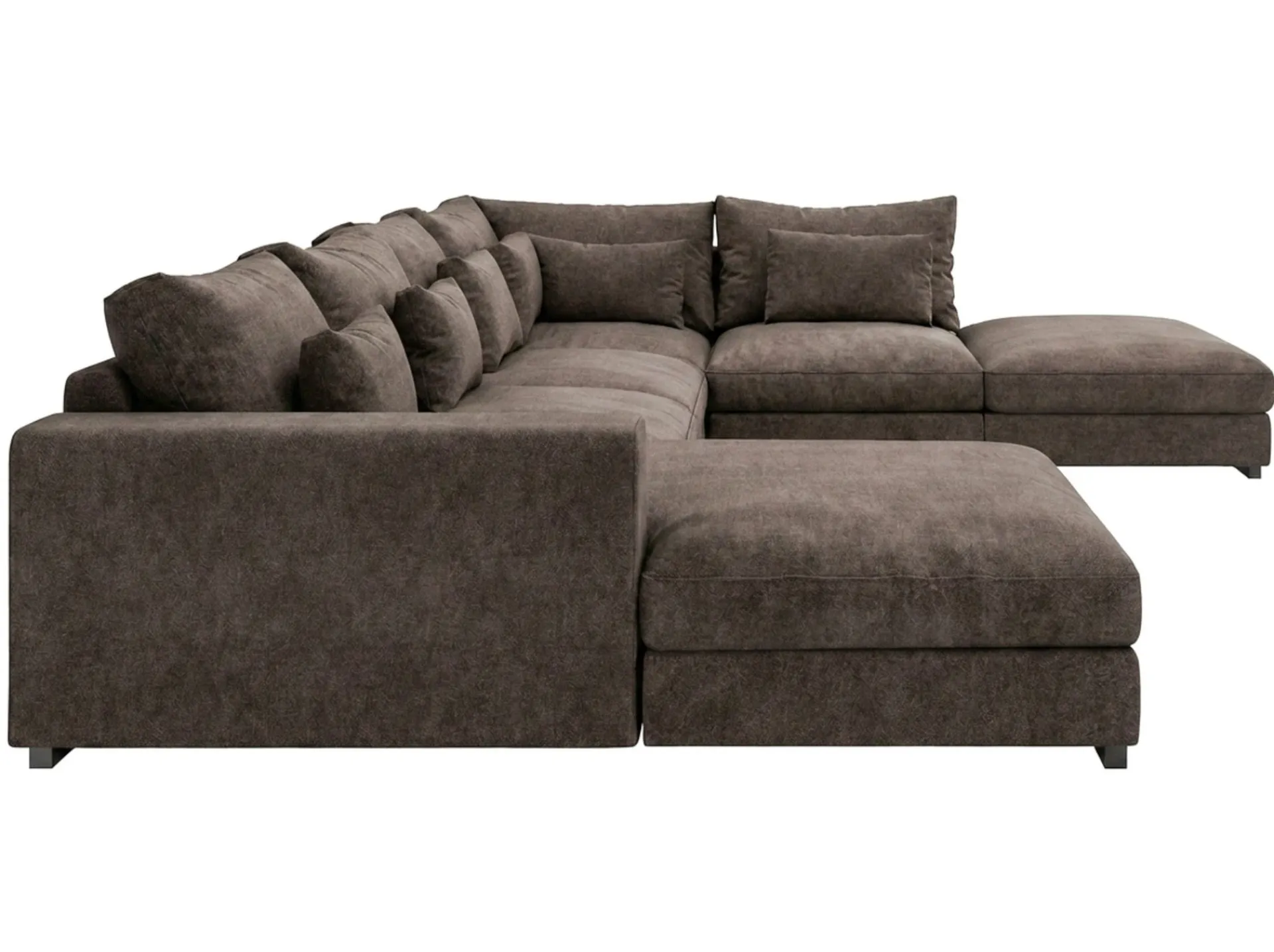 Scandinavian Choice Dubai stor U-sofa modul med divan venstre ekstra dyp i Chenille