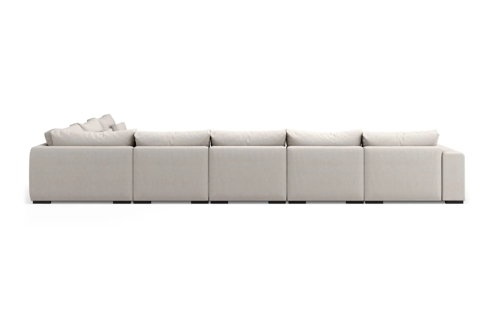 Scandinavian Choice U-Sofa-Dubai U-modulsofa Large med divan venstre ekstra dyp Beige