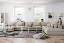 Scandinavian Choice U-Sofa-Dubai U-modulsofa Large med divan venstre ekstra dyp Beige