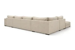 Scandinavian Choice U-Sofa-Dubai U-modulsofa med divan høyre ekstra dyp i Chenille Beige