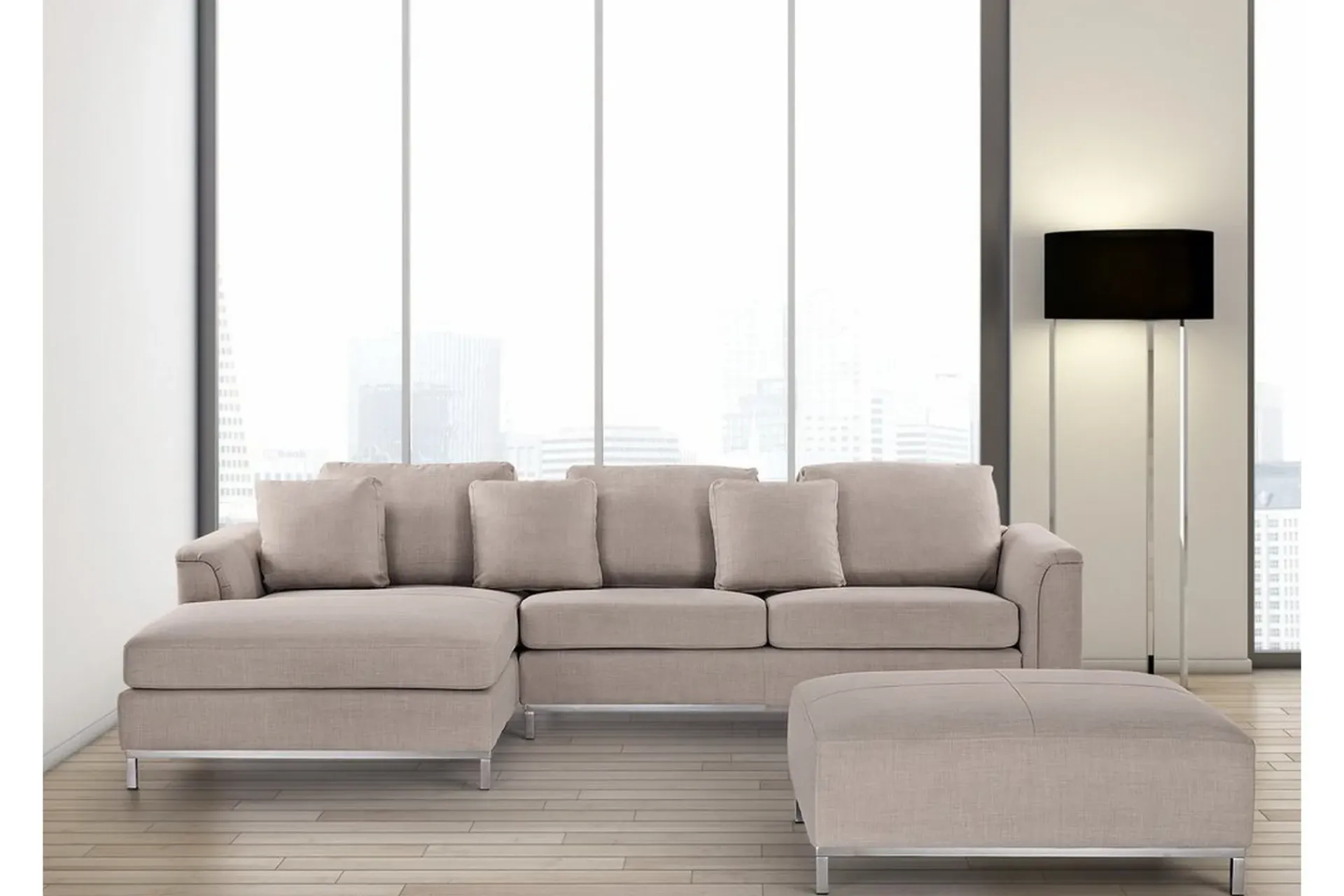Dugard Hjørnesofa Høyre + Fotskammel