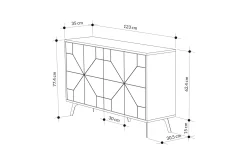 Dune Konsollbord 123x77,4 cm