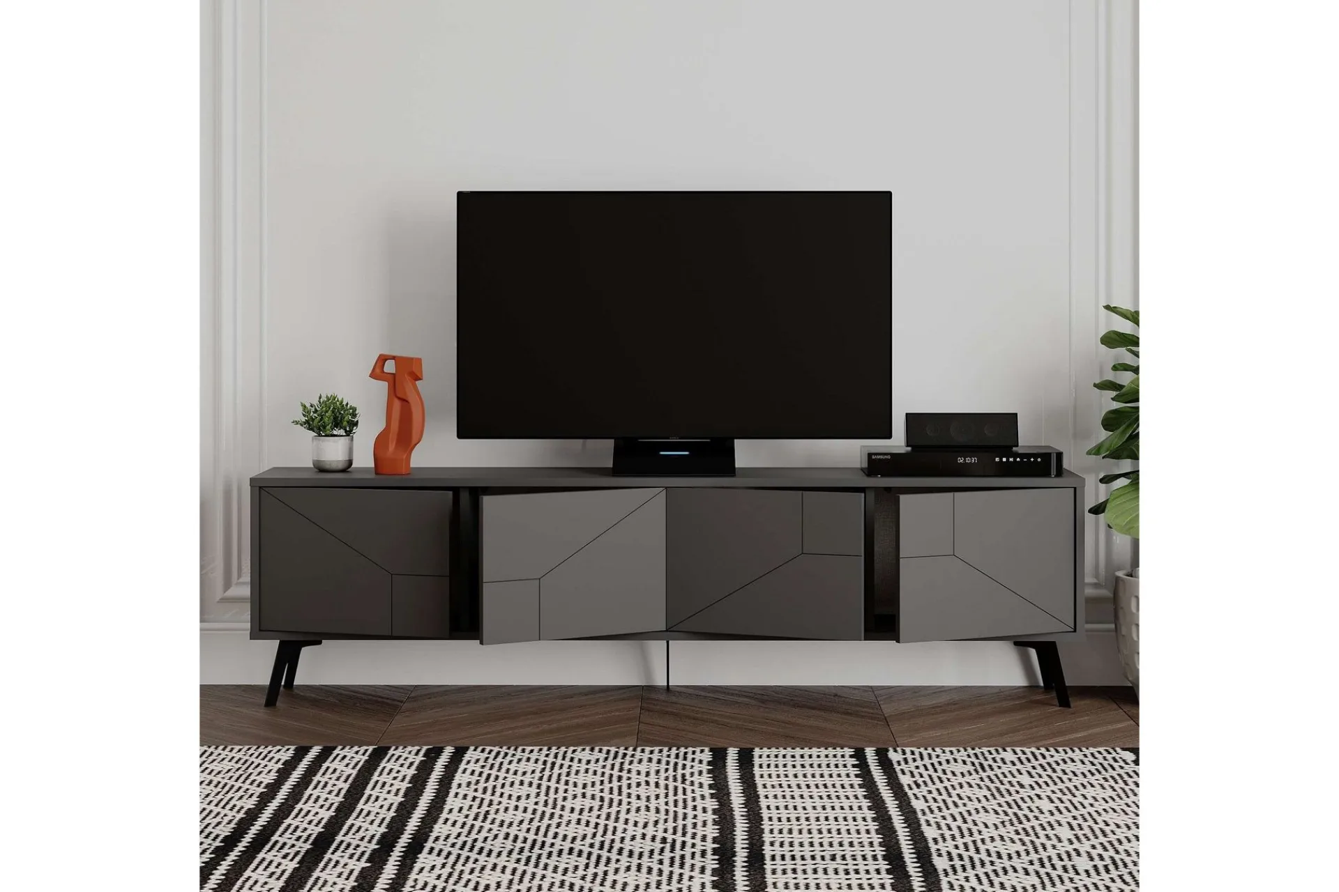 Tv-Benk & Mediabenk-Dune TV-benk 180 cm Antracit