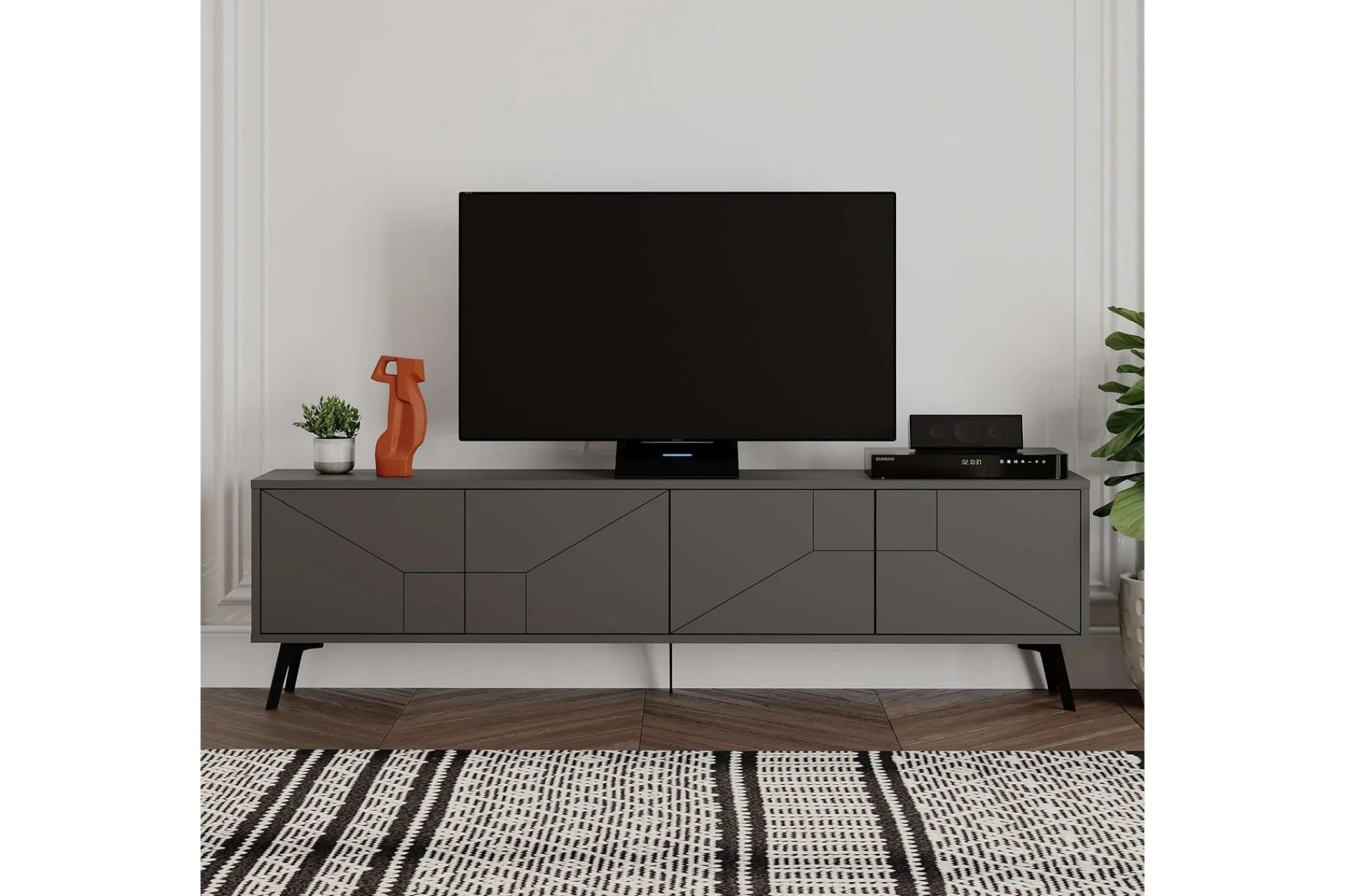 Tv-Benk & Mediabenk-Dune TV-benk 180 cm Antracit