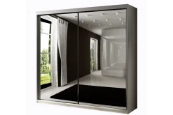 Garderober & Garderobesystem-Dunkra Garderobeskap Med Speil 200x200 cm Hvit