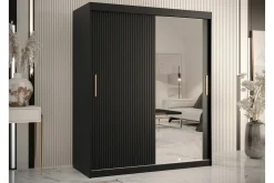 Garderober & Garderobesystem|Knaggerekke-Dunvegan Garderobe med speil Svart