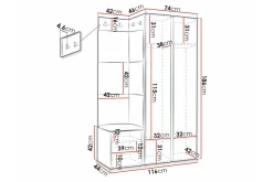 Oppbevaringsskap|Skap-Dunvegan Highboard Svart