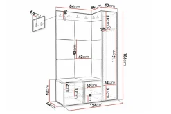 Oppbevaringsskap|Skap-Dunvegan Highboard Black Svart