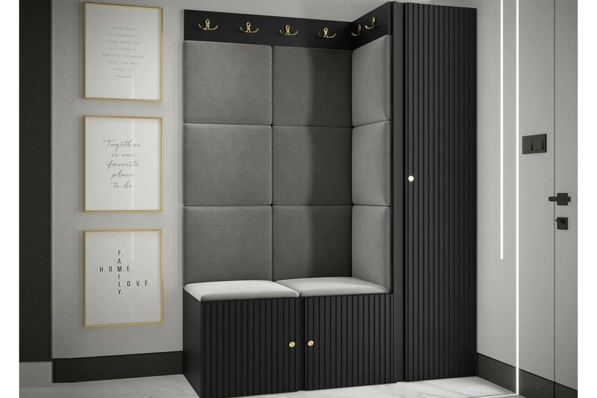 Oppbevaringsskap|Skap-Dunvegan Highboard Black Svart