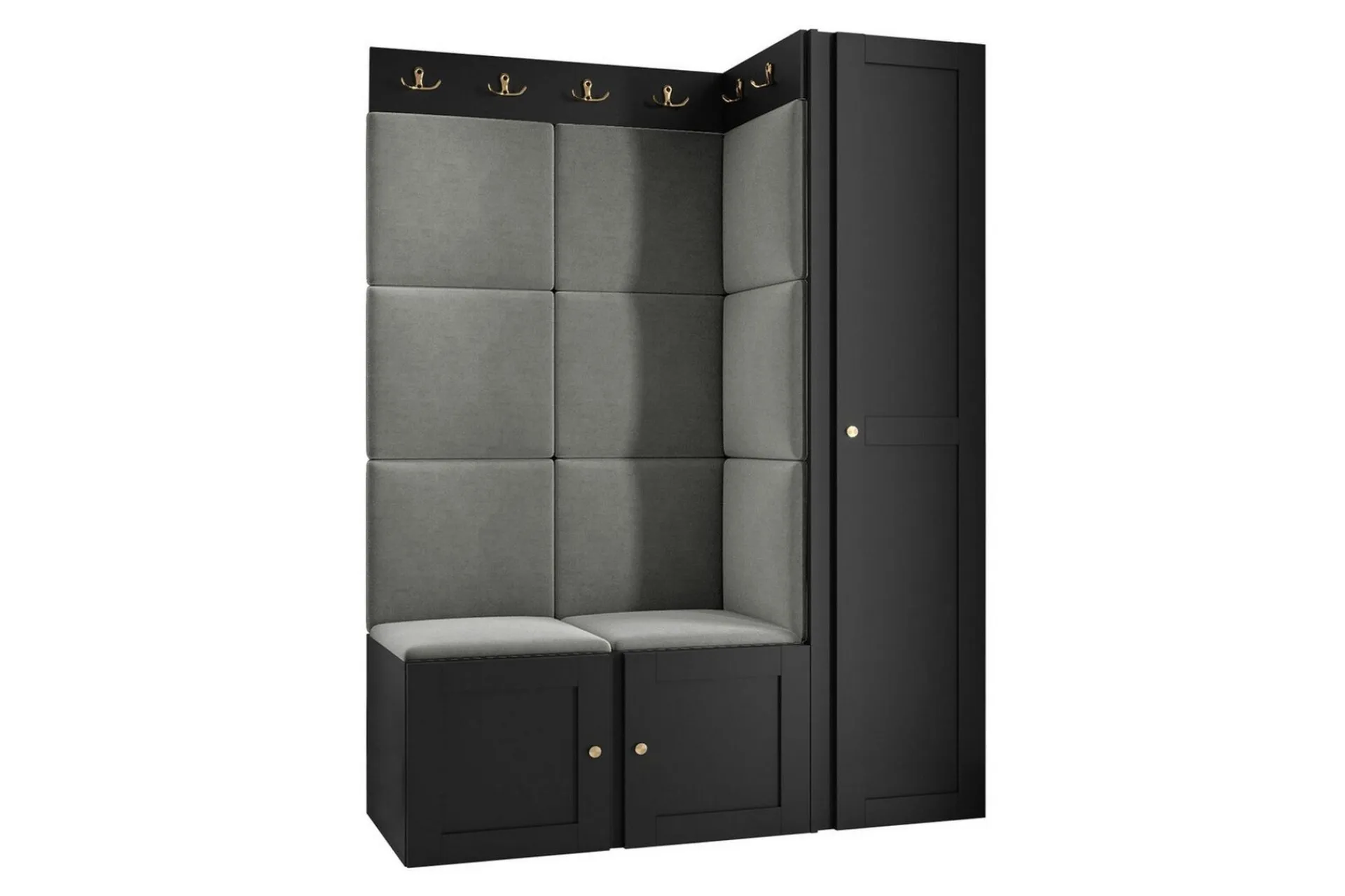 Oppbevaringsskap|Skap-Dunvegan Highboard Black Svart