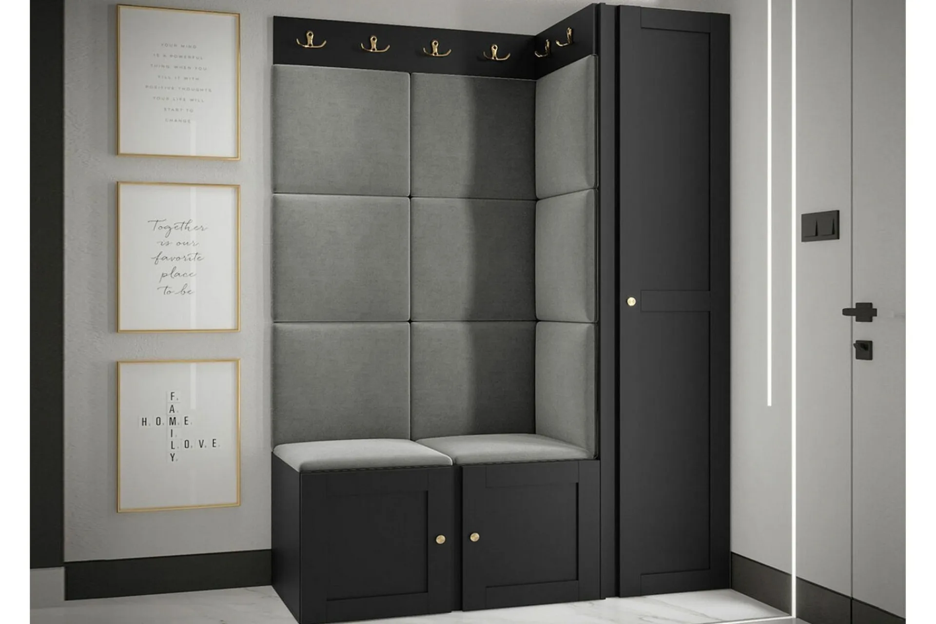 Oppbevaringsskap|Skap-Dunvegan Highboard Black Svart