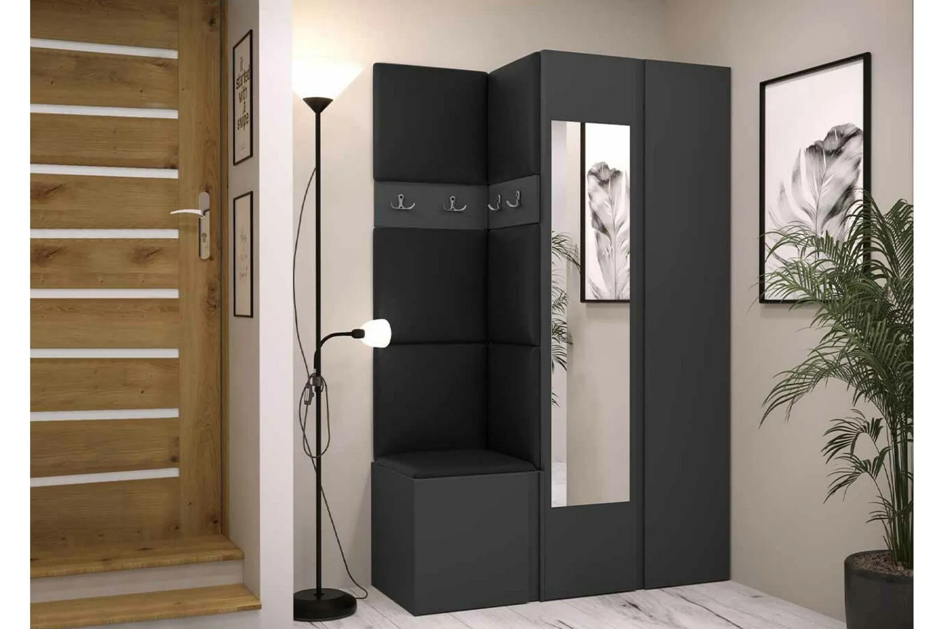 Oppbevaringsskap|Skap-Dunvegan Highboard Graphite Grafitt
