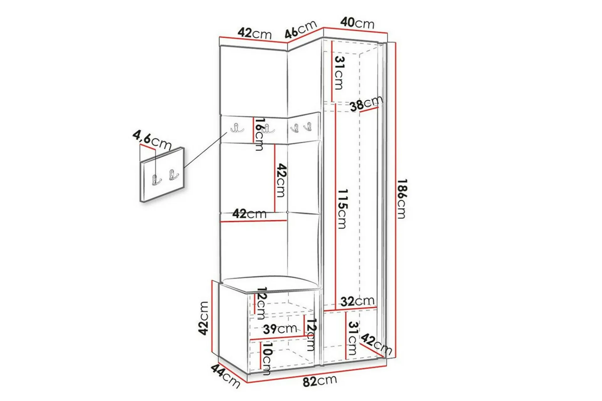Dunvegan Highboard Graphite