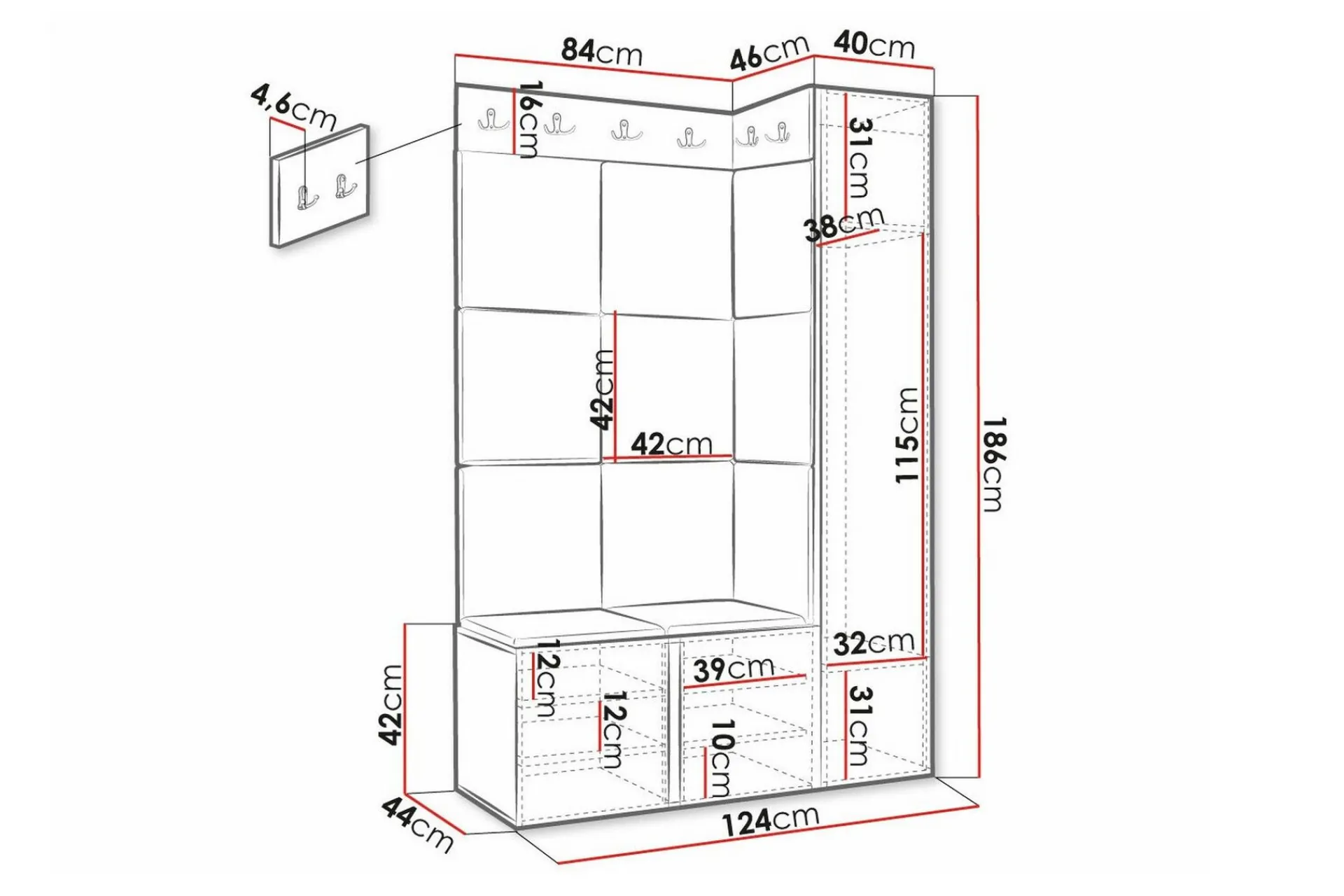 Dunvegan Highboard White
