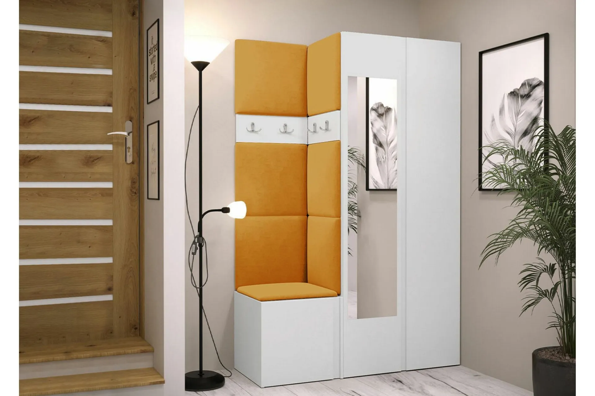 Oppbevaringsskap|Skap-Dunvegan Highboard White Hvit