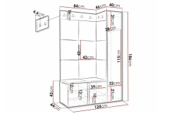 Dunvegan Highboard White
