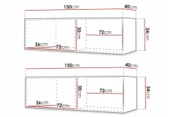 Tv-Benk & Mediabenk-Dunvegan Tv-skåp 300 cm Black Svart