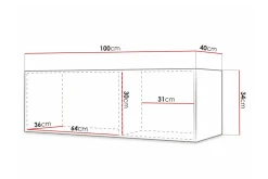 Tv-Benk & Mediabenk-Dunvegan Tv-skåp 100 cm Black Svart
